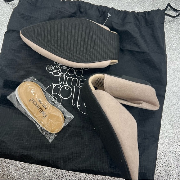 NWT Rollasole Flats Open Pointy Shoes Size 9.5 to 10.5 Loafers - Picture 2 of 5